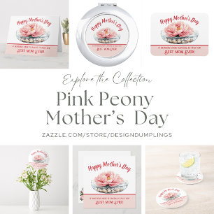 Carte Soft Pink Peony pour la fête des mères