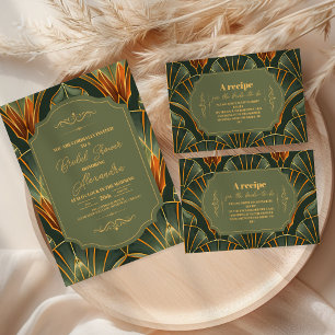 Assiettes En Carton Olive Green Élégant Ornate Vintage