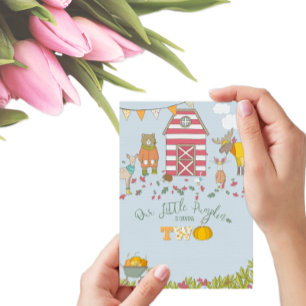 Herbstwaldfreunde zum zweiten Geburtstag Einladung