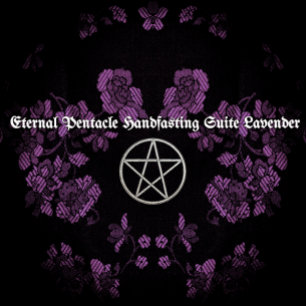 Invitation Eternal Handfast/Mariage Pentacle Lavender Ste