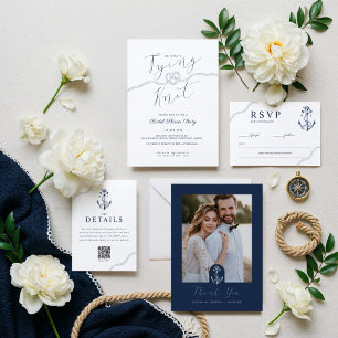 Die Bindung der Brustwarzen an die Navy und die We Einladung