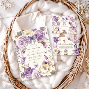 Carte D'accompagnement Fairy Woodland Girl Baby shower Livres pour bébé