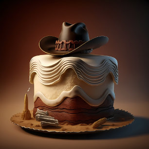 Cowboy zum Geburtstag Geschenkschachtel