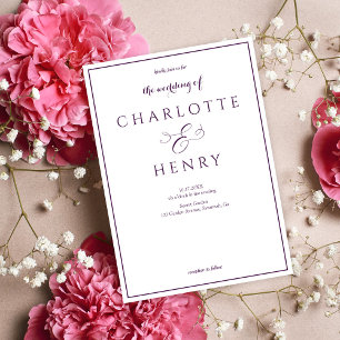 Carte D'accompagnement Code QR simple moderne et Mariage RSVP