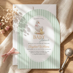 Invitation Fête Prénatale de Mère l'Oie et de l'Oison