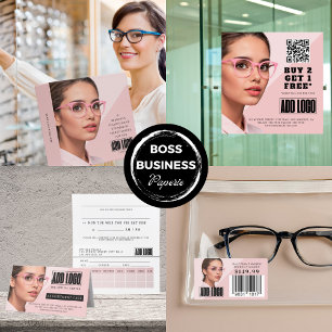Autocollant Pour Fenêtre Code QR pour l'entreprise de lunetterie d'un optom