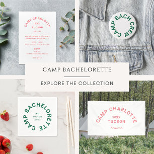Camp Bach Crew Forest Green Junggeselinnen-Abschie Button