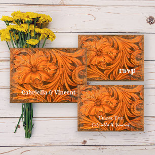 Pays Fleur Rustique Mariage Occidental RSVP