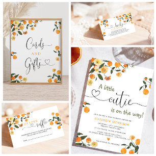 Citrus Pregnancy Announcement Baby Reveal Einladung