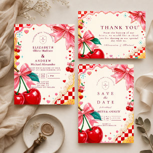 Whimsische Kitsch-Hochzeit Save The Date