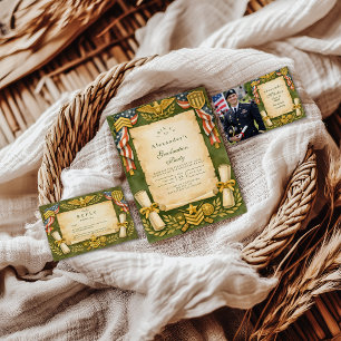 Patriotische Militär-Abschlussfeier RSVP Karte