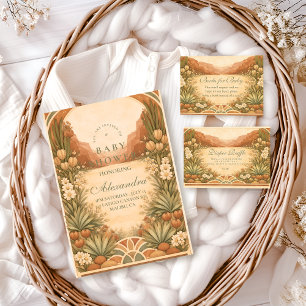 Soft Desert Wildflowers Diaper-Raffle  Begleitkarte