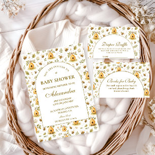 Süße Honigbiene Baby Shower Serviette