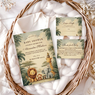Serviette En Papier Fête de naissance Rustique Safari Friends