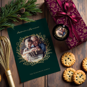 Schimmerndes goldenes Burgunder Weihnachtsgebäck M Satinband