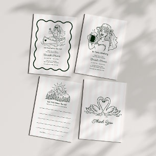Invitation Dernière randonnée avant l'enterrement de vie de j