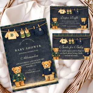 Vintage-Teddybär-Baby-Party für den Nachwuchs im e Serviette