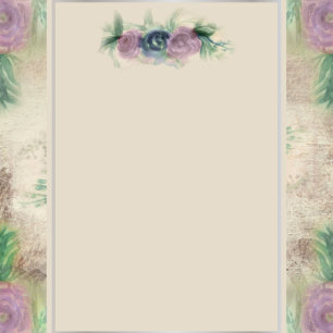 Faire-part de mariage Rose Floral Watercolor