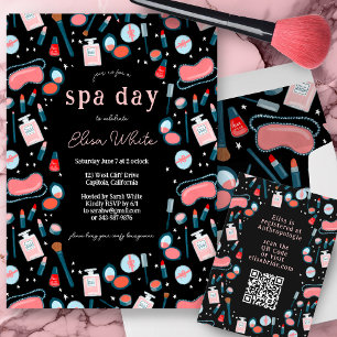 Invitation Spa Jour Bachelorette de la nuptiale Maquillage de
