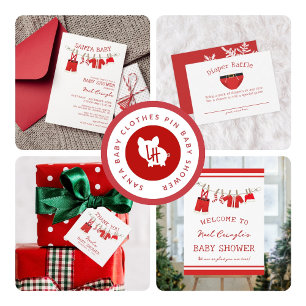 Ballotins Père Noël Baby Christmas Baby shower