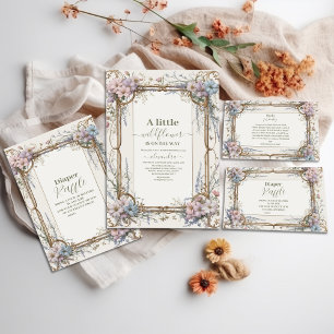 Eine kleine Wildblume Girl Diapper Raffle Begleitkarte