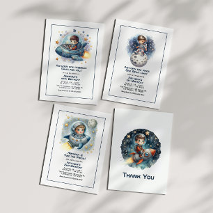 "Two the Moon" Rocket Kleinkind Geburtstagsparty Einladung