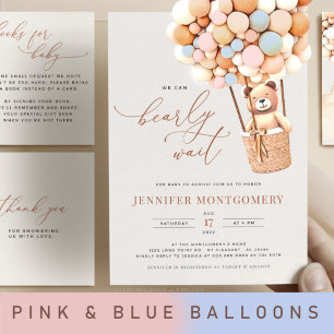 Balloons d'ours Brown Livres pour bébés Carte de b