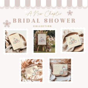 Ein neues Kapitel fängt Kürbissus-Brautparty an Runder Aufkleber