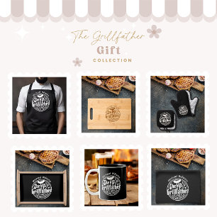 Schwarz-weißer Vater Personalisiert GRILLEN Grillv T-Shirt