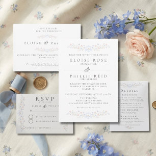 Invitation Dîner de répétition Régence Floral Élégant Vintage