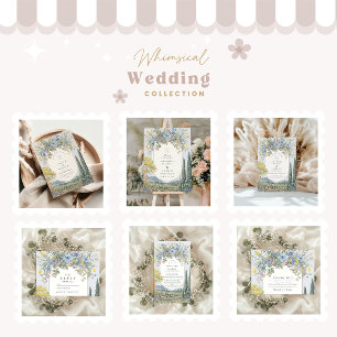 Invitation Fleur sauvage romantique  Mariage de campagne