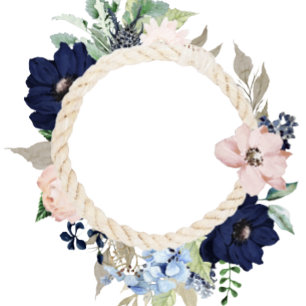 Invitation Marina Nautique Floroms Marine Blush Pink Mariage