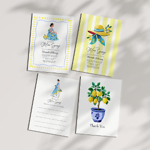 Invitation Enterrement de vie de jeune fille sur la Côte Amal
