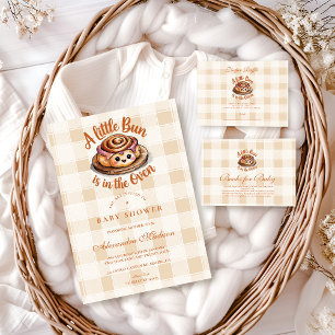 Bun in Oven Baby Shower Diapper Raffle Begleitkarte