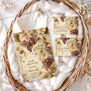 Serviette En Papier Baby-Shower Fleurs de Vigne