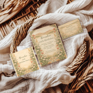 Serviette En Papier Anniversaire Fleur des Champs du Désert Boho