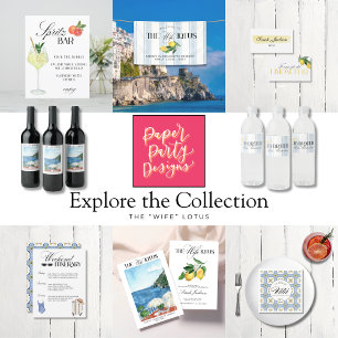 Die Ehefrau Lotus Junggeselinnen-Abschied Einladun Einladung