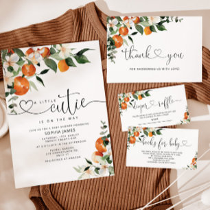 Eine kleine Süsse mit Baby-Dusche Einladung