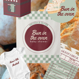 briquet dans le baby shower autocollant du four
