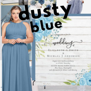 Carte BUDGET Bleu Dusty Budget Mariage Rose