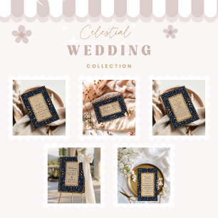 Sternenhimmel-Himmlische Hochzeit Einladung