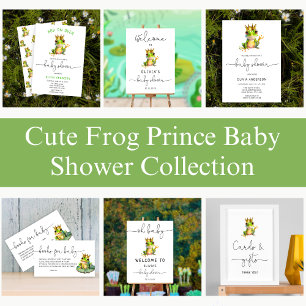 Sachets En Papier Cute Frog Thème Baby shower moderne Merci