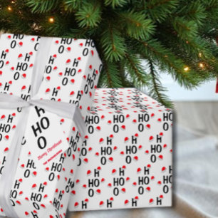 Ho Ho: Frohe Weihnachten Geschenkpapier