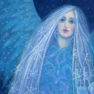 Metelitsa Snow Girl Snegurochka Weihnachtsgel Feiertagskarte