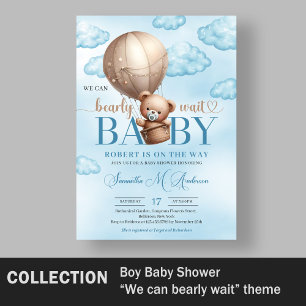 Brauner Teddy-Bär Heißluftballon Mama-osa-Bar Poster