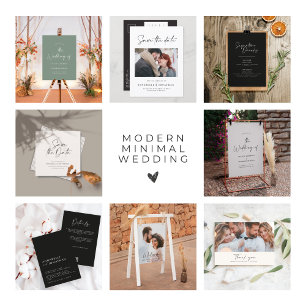 Moderne lila Hochzeit Einladung