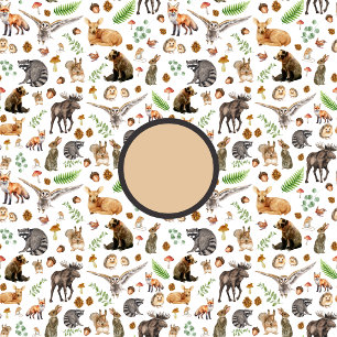 Individuelle Name Boy Pillow Case Forest Animal Kissenbezug