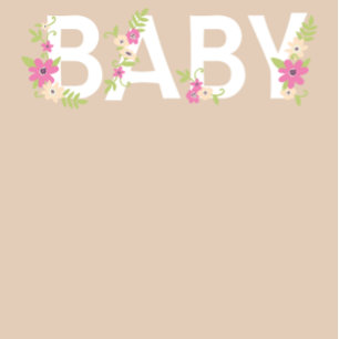 Invitation Bébé en Fleur Douche rose Fleurs Vintages Fille