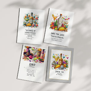 Taco & Tequila Mexican Fiesta Wedding Dankeskarte