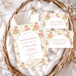 Verzauberte Feen-Mädchen-Baby-Party Einladung